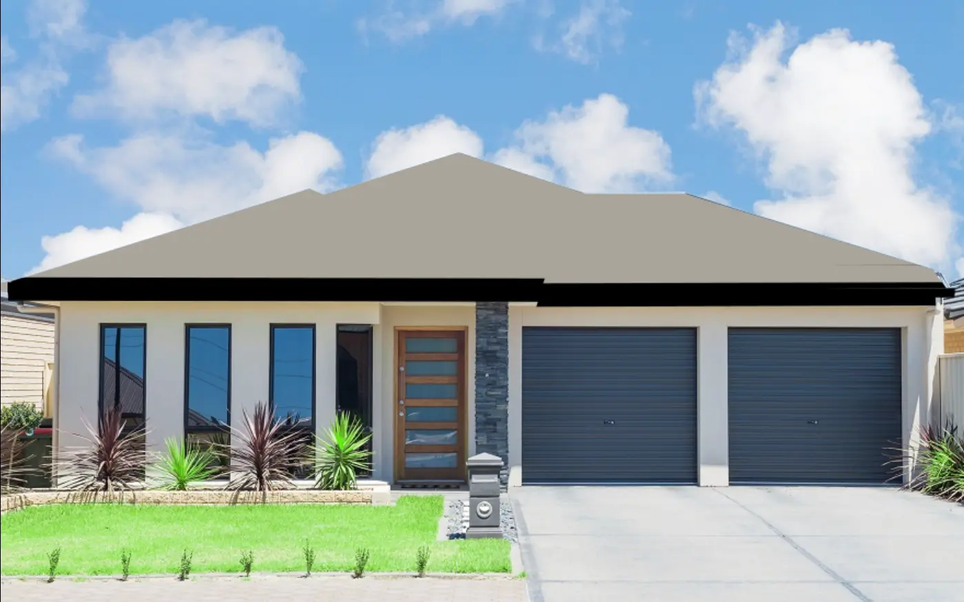 Front view of a sample Sydney house